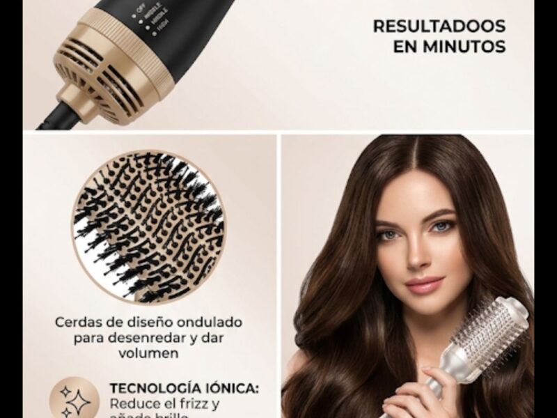 Cepillo Secador y Voluminizador 3 en 1 - ¡Resultados de Salón en Minutos! 💁‍♀️✨