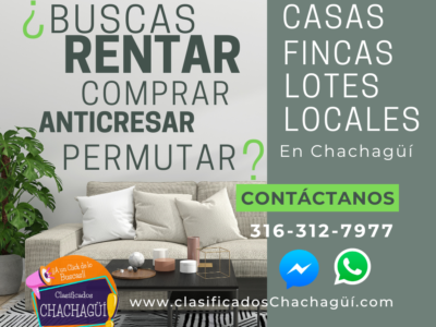 ¿Estás buscando casa, lote o una oportunidad inmobiliaria en Chachagüí? 👉 Aquí la tenemos.