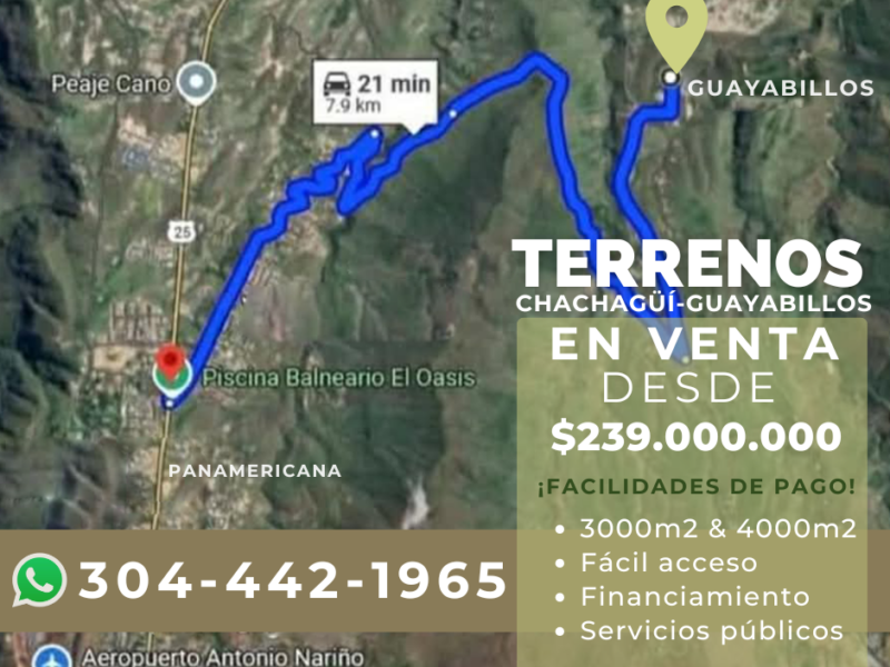 Venta de Lotes en Guayabillos-Chachagüí