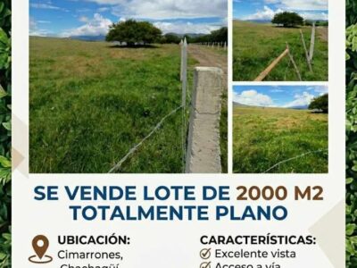 Se vende lote en cimarrones