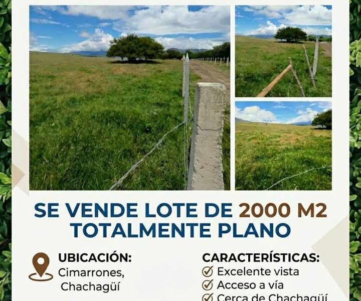 Se vende lote en cimarrones