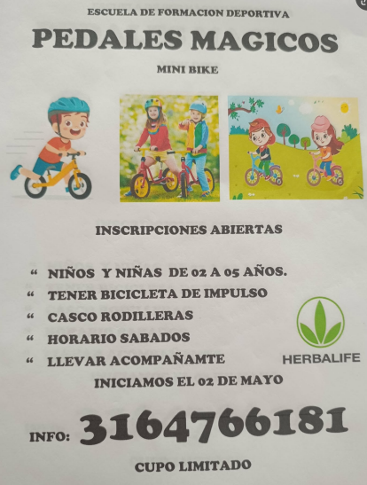 Pedales Mágicos escuela de formación deportiva