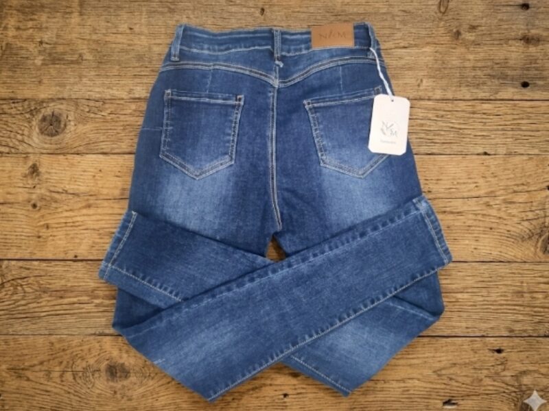 JEANS DE MARCA. LEVANTA COLA, CONTROL ABDOMEN, CON FAJA GRADUABLE INCLUIDA, CON CINTURÓN, EN MARCA SEVEN 7 Y EB