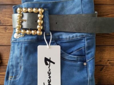 JEANS DE MARCA. LEVANTA COLA, CONTROL ABDOMEN, CON FAJA GRADUABLE INCLUIDA, CON CINTURÓN, EN MARCA SEVEN 7 Y EB