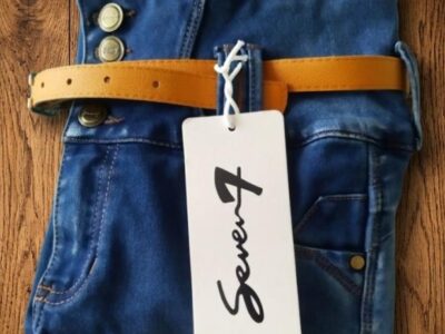 JEANS DE MARCA. LEVANTA COLA, CONTROL ABDOMEN, CON FAJA GRADUABLE INCLUIDA, CON CINTURÓN, EN MARCA SEVEN 7 Y EB
