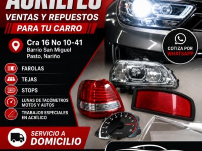 Acriltec ventas y repuestos para tu carro